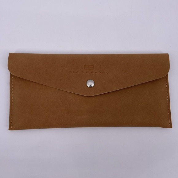 Elaina Badro 3 Eye Makeup Brushes w Pouch 2 Piece Luxury Beauty Sponge Set NEW - Picture 6 of 11